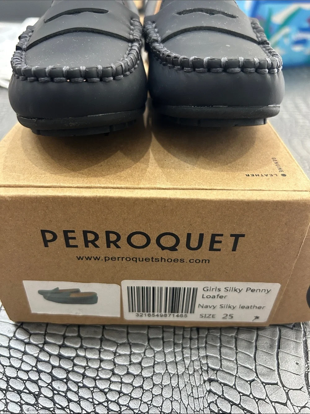 Children’s Black Leather Loafers